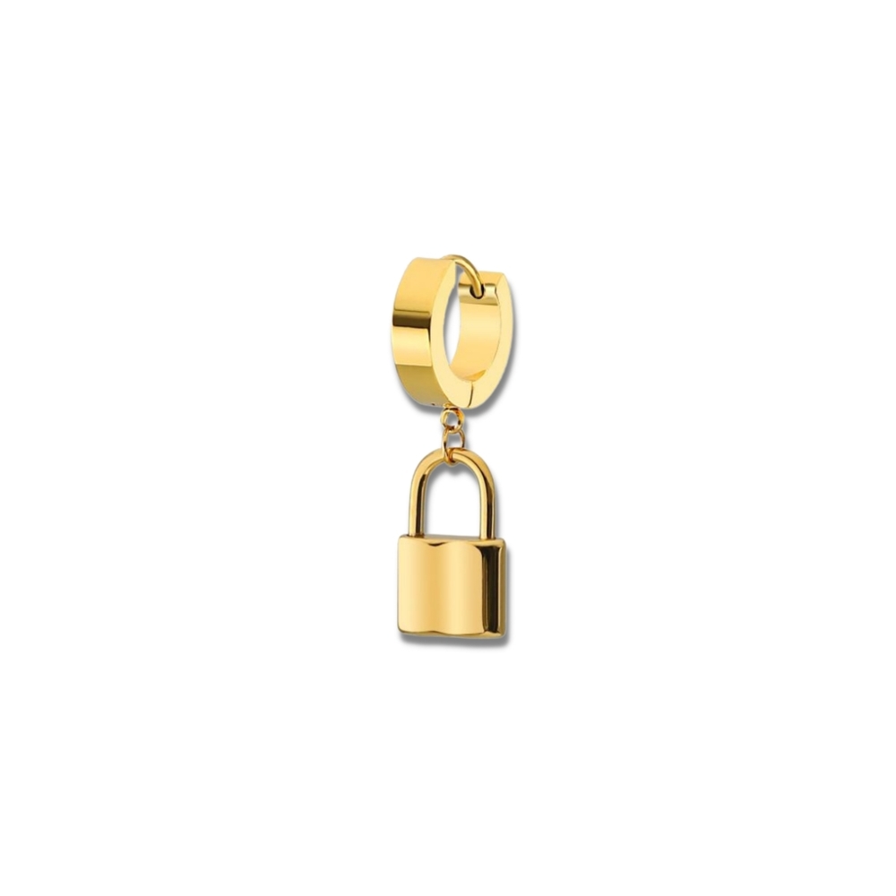 Lock Earring - Picture 3 of 4